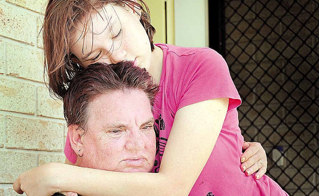 Mum Jenny Greentree and twin sister Stephanie wait for news on 14-year-old Selina who went missing from their family home in Granville. Mum Jenny Greentree and twin sister Stephanie wait for news on 14-year-old Selina who went missing from their family home in Granville.